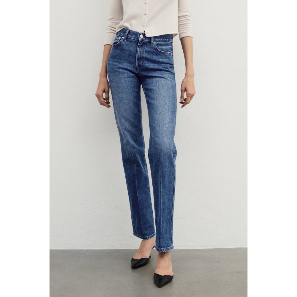 AYR The Legend Size 29 Russell Wash High Rise Straight Leg Denim Jeans